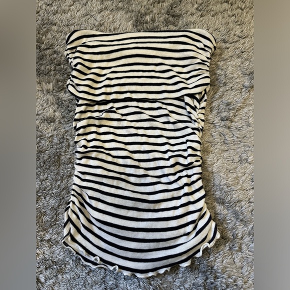 ZARA RUCHED OFF-THE-SHOULDER TOP - Picture 6 of 6